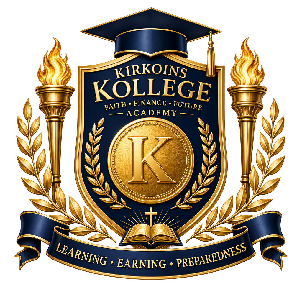 Kirkoins Kollege crest